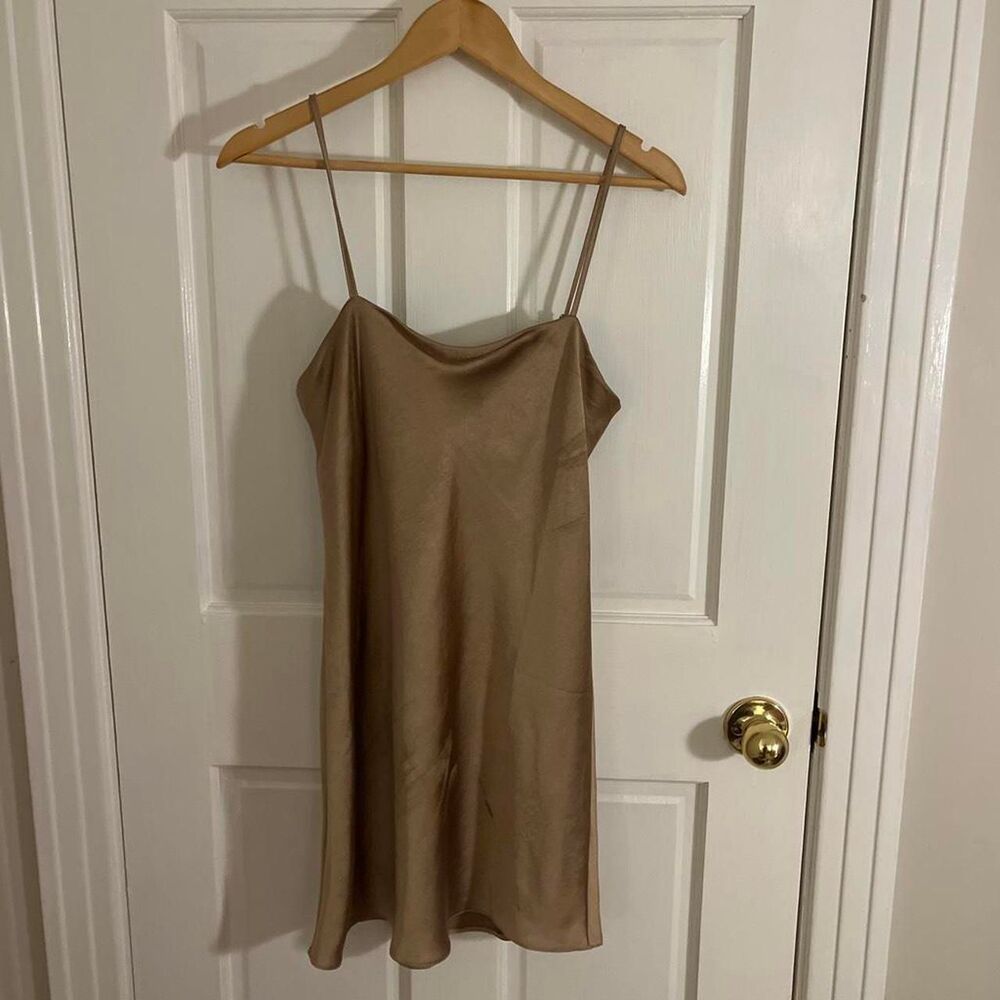 Na-kd Women's Gold and Tan Dress